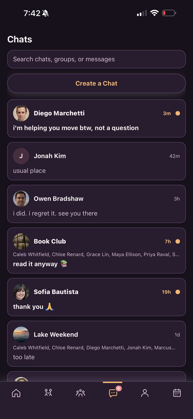 Direct message thread