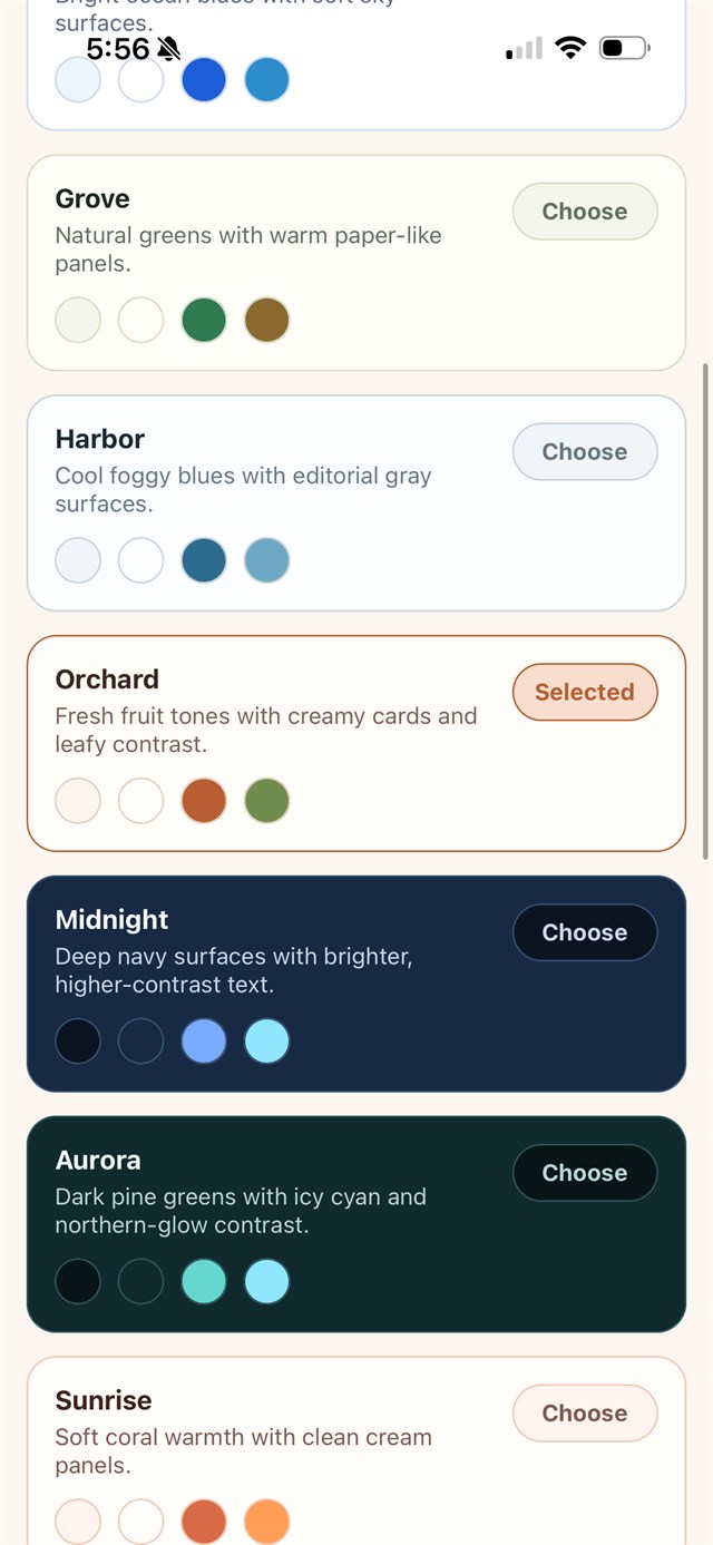 Orchard theme